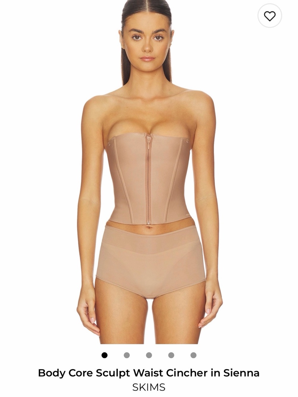 NWT SKIMS Sculpting Strapless Waist Cincher in Sienna